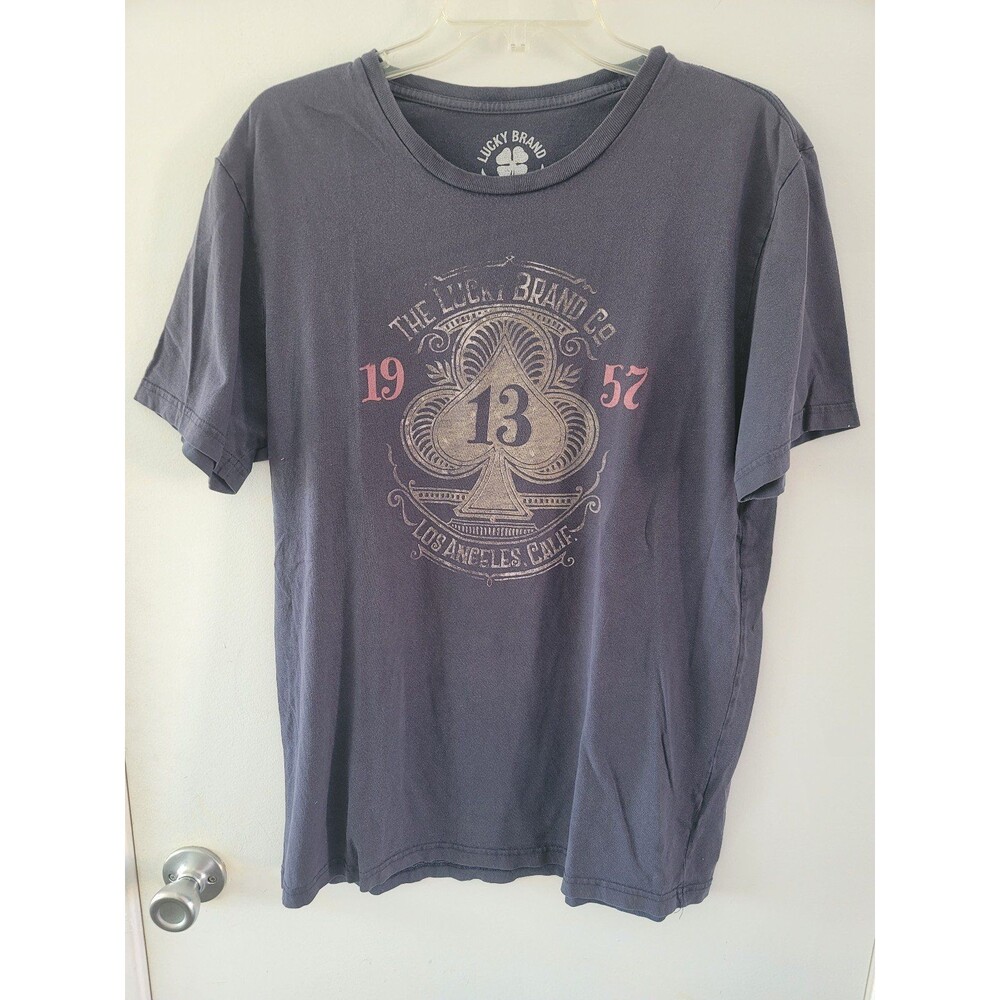 ShirtLucky Brand Short Sleeve Tshirt Men's Size Large "13 Los Angeles, CA"